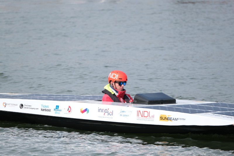 Tijdens de endurance race in Dordrecht